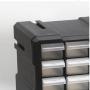 30-Drawer Plastic Parts Craft Storage Cabinet Hardware Organizer, (36.5-cm W x 18-cm D x 24.5-cm H), multiple color Cabinet, multiple color Drawers