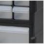 30-Drawer Plastic Parts Craft Storage Cabinet Hardware Organizer, (36.5-cm W x 18-cm D x 24.5-cm H), multiple color Cabinet, multiple color Drawers