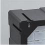 30-Drawer Plastic Parts Craft Storage Cabinet Hardware Organizer, (36.5-cm W x 18-cm D x 24.5-cm H), multiple color Cabinet, multiple color Drawers