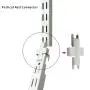 Rubbermaid Compatible Open Metal Cloakroom Wall-mounted Clothes Rack Homemade Materials Master Bedroom Wall Wardrobe Frame DIY Accessories