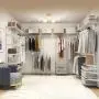 Rubbermaid Compatible Open Metal Cloakroom Wall-mounted Clothes Rack Homemade Materials Master Bedroom Wall Wardrobe Frame DIY Accessories