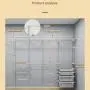 Rubbermaid Compatible Open Metal Cloakroom Wall-mounted Clothes Rack Homemade Materials Master Bedroom Wall Wardrobe Frame DIY Accessories