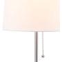 CO-Z White Table Lamp with USB Charger Set of 2, Modern Metal Desk Lamp in Brushed Nickel Finish, 21 inches in Height, USB Bedside Lamps for Office Bedroom Nightstand Accent.