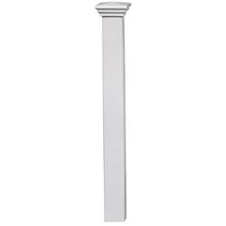 Zippity Outdoor Products ZP19003 Newport Finishing Dig Vinyl Post, 3 Tall, White