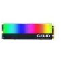 Gelid Solutions Glint - ARGB M.2 SSD Cooler - Integrated ARGB Module - Aluminum Heatsink - M.2 Compatible - 73x24x15mm - Black
