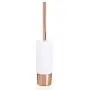 mDesign Decorative Compact Freestanding Plastic Toilet Bowl Brush and Holder for Bathroom Storage and Organization - Metal Handle/Base - Space Saving, Sturdy, Deep Cleaning - White/Rose Gold mDesign Decorative Compact Freestanding Plastic Toilet Bowl Brush and Holder for Bathroom Storage and Organization - Metal Handle/Base - Space Saving, Sturdy, Deep Cleaning - White/Rose Gold