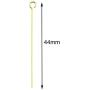 NX Garden 100pcs Gold Eyepins for Jewelry Making Electroplate Copper Metal Jewelry DIY Fittings Head Pins 40mm