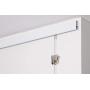 STAS Cliprail Pro Picture Hanging System Set - Covers 4.92 ft of Wall Space - Heavy Duty Picture Rail & Art Hanging Gallery Kit (4.92ft of Rails, 2 Hooks & Cords, White Rails)