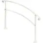 Metty Metal Outdoor Stair Railing, Handrails for Outdoor Steps 5 Step Handrail Fits 1 to 5 Steps Transitional Handrail with Stair Railing Kit(White)