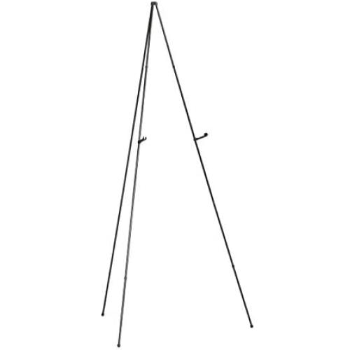 SD Studio Designs E-Z Foldaway Easel for Art or Sign Display, F. Black (62'' H)