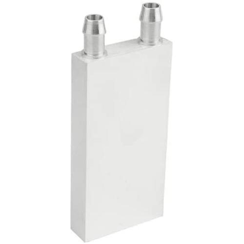 BXQINLENX Aluminum Water Cooling Block for CPU Graphics Radiator Heatsink 40x 80mm White