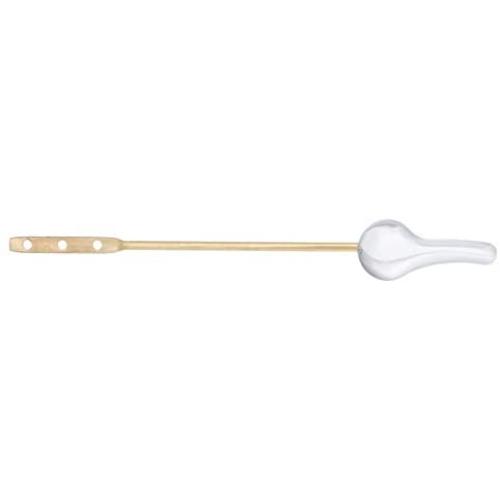 Amazon Basics AB-T114 Standard Universal Brass and Zinc Alloy Toilet Lever, Chrome, 1-Pack, Left-Front Side Mount