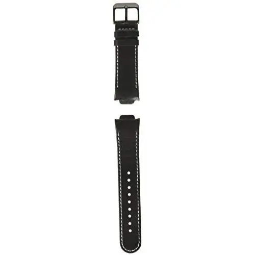 Kartice Compatible with ASUS ZenWatch 3 Band,Vintage Genuine Leather Watch Band Strap Replacement Watchband WITT Metal Clasp Buckle (Black 14mm)