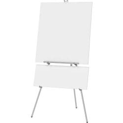 Quartet Easel, Aluminum, Heavy-Duty, Telescoping, 66'' Max. Height, Supports 45 Lbs, Silver (55EX)