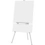 Quartet Easel, Aluminum, Heavy-Duty, Telescoping, 66'' Max. Height, Supports 45 Lbs, Silver (55EX)