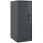 Office Dimensions 3 Shelf Personal Storage Cabinet, Locking, Charcoal