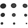 Red Hound Auto 50 Piece Flush Mount Black Hole Plug Assortment for Auto Body and Sheet Metal Assorted Sizes for 1/4, 3/8, 1/2, 3/4, 1, 1-1/4, 1-1/2, 1-3/4 and 2 Inch Holes