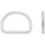 Metal D Ring 1 inch (3/4'' Inside Dimension) Non Welded Nickel Plated Loop Ring for Buckle Straps Bags Belt (5-Pack) Metal D Ring 1 inch (3/4'' Inside Dimension) Non Welded Nickel Plated Loop Ring for Buckle Straps Bags Belt (5-Pack)