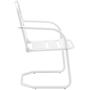 Crosley Furniture CO1030-WH Brighton Retro Metal Chair, Set of 2, White