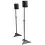 Atlantic Adjustable Height Speaker Stands Black - Set of 2 Holds Satellite Speakers, Adjustable Stand Height from 27 to 48 inch, Heavy Duty Powder Coated Aluminum with Wire Management PN77305018 Atlantic Adjustable Height Speaker Stands Black - Set of 2 Holds Satellite Speakers, Adjustable Stand Height from 27 to 48 inch, Heavy Duty Powder Coated Aluminum with Wire Management PN77305018