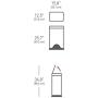 simplehuman 38 Liter / 10 Gallon Rectangular Kitchen Step, Brushed Stainless Steel with Plastic Lid trash can simplehuman 38 Liter / 10 Gallon Rectangular Kitchen Step, Brushed Stainless Steel with Plastic Lid trash can
