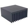 4Pcs Aluminum Heat Sink 40 x 40 x 20mm /1.57 x 1.57 x 0.79 inch Peltier Heat Sinks Cooling 11 Fin Black