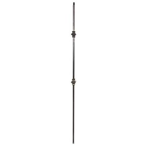 T61 - Iron Balusters - Double Knuckle - Hollow - 44'' Tall - 1/2'' Square - Box of 10 (Oil-Rubbed Bronze)