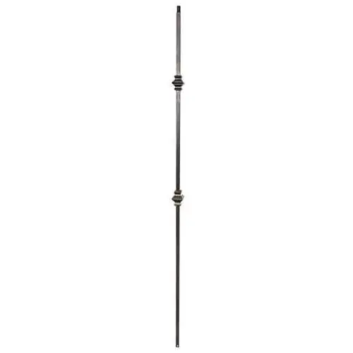 T61 - Iron Balusters - Double Knuckle - Hollow - 44'' Tall - 1/2'' Square - Box of 10 (Oil-Rubbed Bronze)