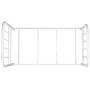 DHP Jenny Lind Metal Twin Bed Frame in White