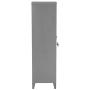 FurnitureR 54.1'' High Standing Metal Locker Storage Cabinet 3-in-1 Shelves Removable with Keys Lockable