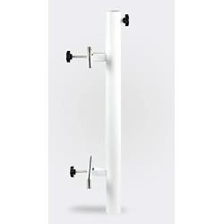 Patio Umbrella Holder | Outdoor Umbrella Base and Mount | Attaches to Railing Maximizing Patio Space and Shade (White)