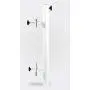 Patio Umbrella Holder | Outdoor Umbrella Base and Mount | Attaches to Railing Maximizing Patio Space and Shade (White)