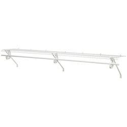 ClosetMaid 5632 Super Slide Ventilated Shelf Kit With Closet Rod, 6 by 12'', White