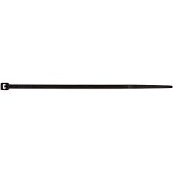 Morris Products Ultraviolet Black Nylon Cable Ties – 8 Inch Length –Heavy Duty, 50-Pound Tensile Strength – Cable Organization Applications – UV Safe, UL Approved – Pack of 1000