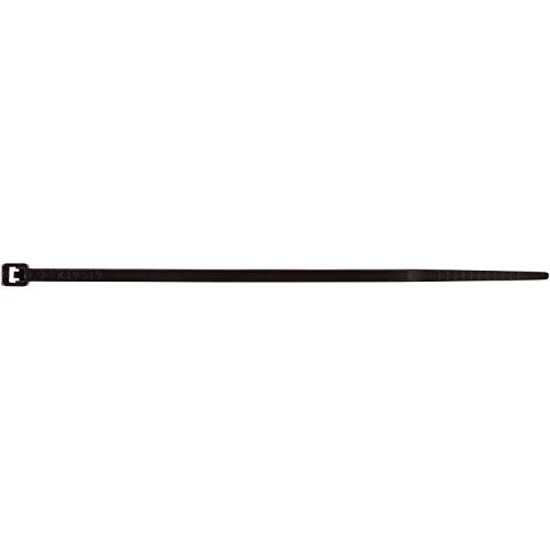 Morris Products Ultraviolet Black Nylon Cable Ties – 8 Inch Length –Heavy Duty, 50-Pound Tensile Strength – Cable Organization Applications – UV Safe, UL Approved – Pack of 1000