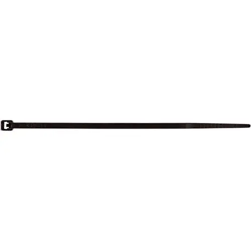 Morris Products Ultraviolet Black Nylon Cable Ties – 8 Inch Length –Heavy Duty, 50-Pound Tensile Strength – Cable Organization Applications – UV Safe, UL Approved – Pack of 1000 Morris Products Ultraviolet Black Nylon Cable Ties – 8 Inch Length –Heavy Duty, 50-Pound Tensile Strength – Cable Organization Applications – UV Safe, UL Approved – Pack of 1000