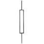 T81 - Iron Balusters - Single Rectangle - Hollow - 44 in X 1/2 in Square - Box of 10 (Satin Black)
