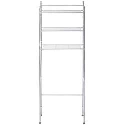 Honey-Can-Do BTH-05079 3-Tier Metal Bathroom Shelf Space Saver, 9.45 x 22.83 x 59.84, Chrome