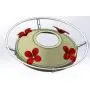 Grateful Gnome - Metal Top with Round Perch and 4 Flower Ports for Hummingbird Feeders Grateful Gnome - Metal Top with Round Perch and 4 Flower Ports for Hummingbird Feeders