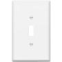 ENERLITES Toggle Light Switch Wall Plate, Jumbo Switch Cover, Oversized 1-Gang 5.5'' x 3.5'', Unbreakable Polycarbonate Thermoplastic, 8811O-W, White