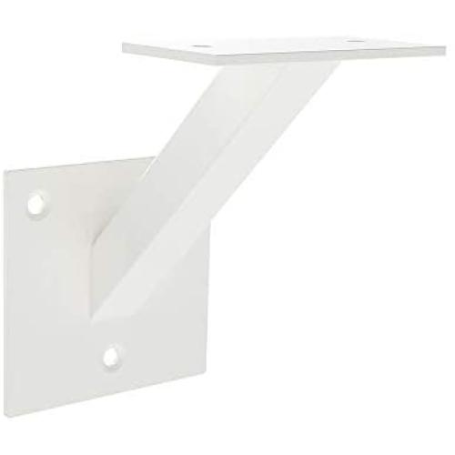 AMSOOM Handrail Bracket Heavy Duty Steel Stair Parts for Wall Mounted Staircase Railings Accessories Stairway Support Hardware for Wood or Metal Flat Square Railings. (White, 1 Pack) AMSOOM Handrail Bracket Heavy Duty Steel Stair Parts for Wall Mounted Staircase Railings Accessories Stairway Support Hardware for Wood or Metal Flat Square Railings. (White, 1 Pack)