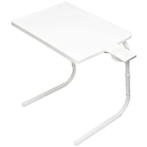 Table Mate II Folding TV Tray Table and Cup Holder with 6 Height and 3 Angle Adjustments The Original TV Tray (White) Table Mate II Folding TV Tray Table and Cup Holder with 6 Height and 3 Angle Adjustments The Original TV Tray (White)