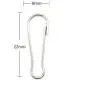 LASSUM 100 PCS Metal Snap Spring Clips Hooks 22 mm Purse Pulis Snap Clip Hobby ID Card Key Chain Parts LASSUM 100 PCS Metal Snap Spring Clips Hooks 22 mm Purse Pulis Snap Clip Hobby ID Card Key Chain Parts