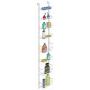 ClosetMaid 1231 Adjustable 8-Tier Wall and Door Rack, 77-Inch Height X 12-Inch Wide,white