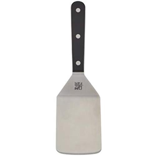 Sabatier Triple Rivet Stainless Steel Wide Turner, 9.65-Inch, Black