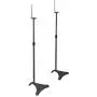 Atlantic Adjustable Height Speaker Stands Black - Set of 2 Holds Satellite Speakers, Adjustable Stand Height from 27 to 48 inch, Heavy Duty Powder Coated Aluminum with Wire Management PN77305018 Atlantic Adjustable Height Speaker Stands Black - Set of 2 Holds Satellite Speakers, Adjustable Stand Height from 27 to 48 inch, Heavy Duty Powder Coated Aluminum with Wire Management PN77305018