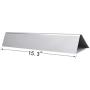 GasSaf 15.3'' 304 Stainless Steel Flavorizer Bar Replacement for Weber 7635 Spirit 200 Series, Spirit E-210, S-210, E-220, S-220(2013-2016), 3-Pack Durable Flavor Bar(15.3''L x3.5''W x2.5''H)