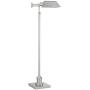 Jenson Modern Pharmacy Floor Lamp Adjustable Swing Arm Brushed Nickel Metal for Living Room Reading Bedroom Office - Regency Hill