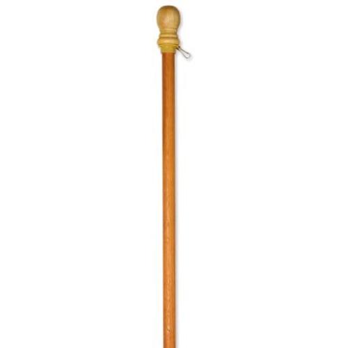 Evergreen Flag Wooden House and Estate Flag Pole with Ring - 56'' L x 1.7”W x 1.7”H