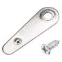 uxcell Frame Turn Button, 7/8'' Metal Indicator Shape with Screws for Hanging Pictures, Photos, Drawings and Posters, 50 Pcs (Silver Tone)